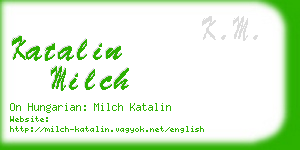 katalin milch business card